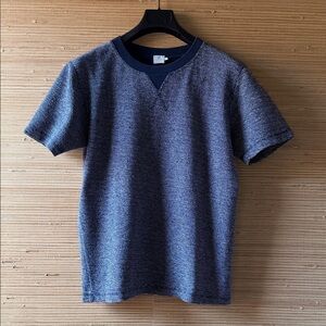 Sunspel Deep Blue Crew Neck Tee